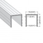Aluminium Capping Channel for 12mm Panels (2mts)